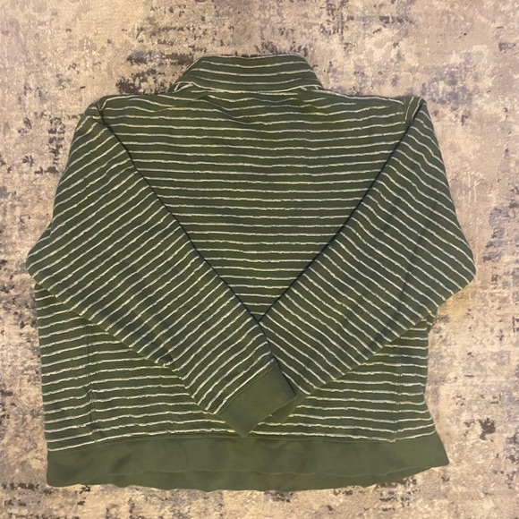 Green Striped Quarter Button Up - Picture 2 of 3